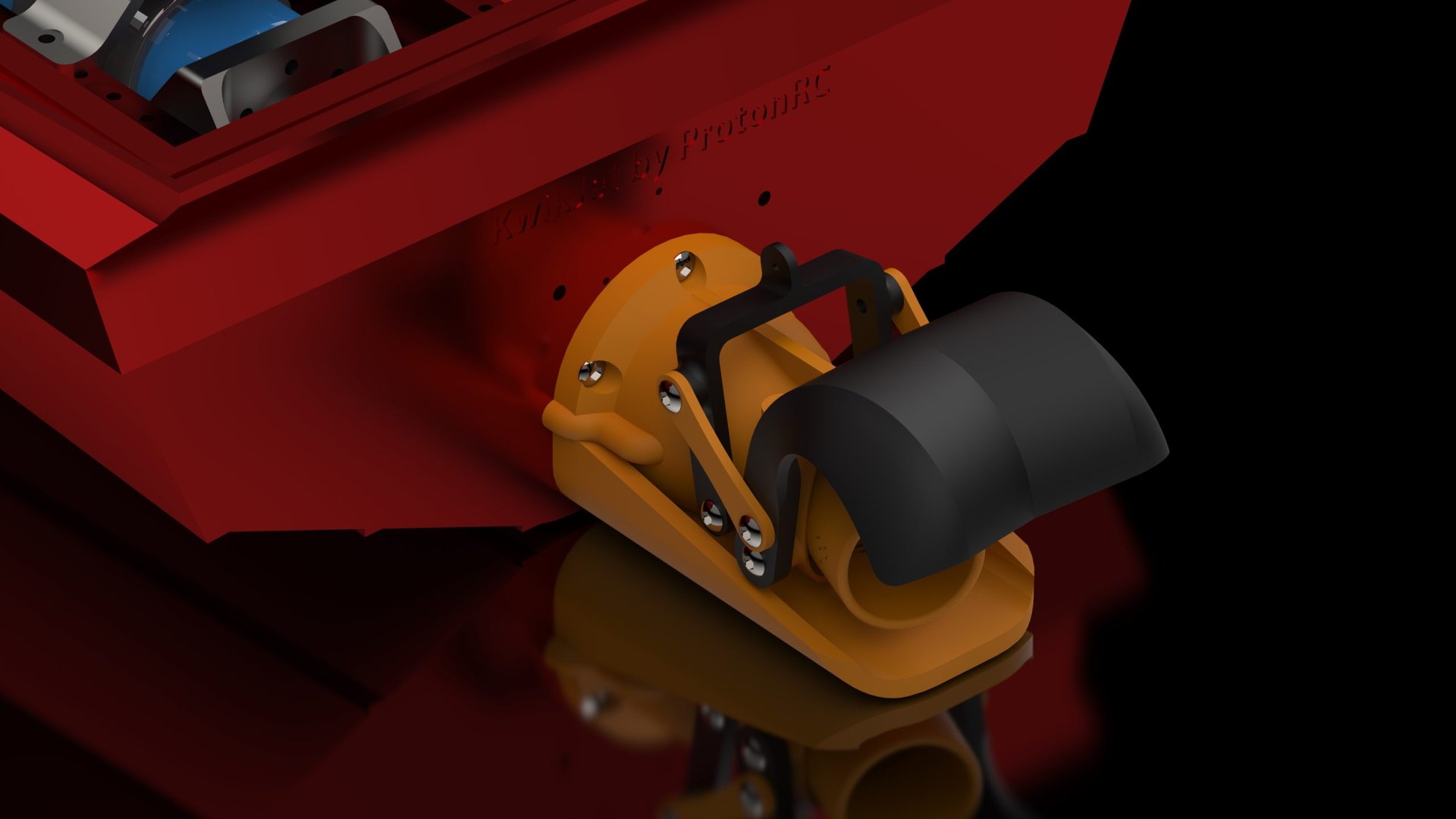 KwikJet — reversing bucket, deployed