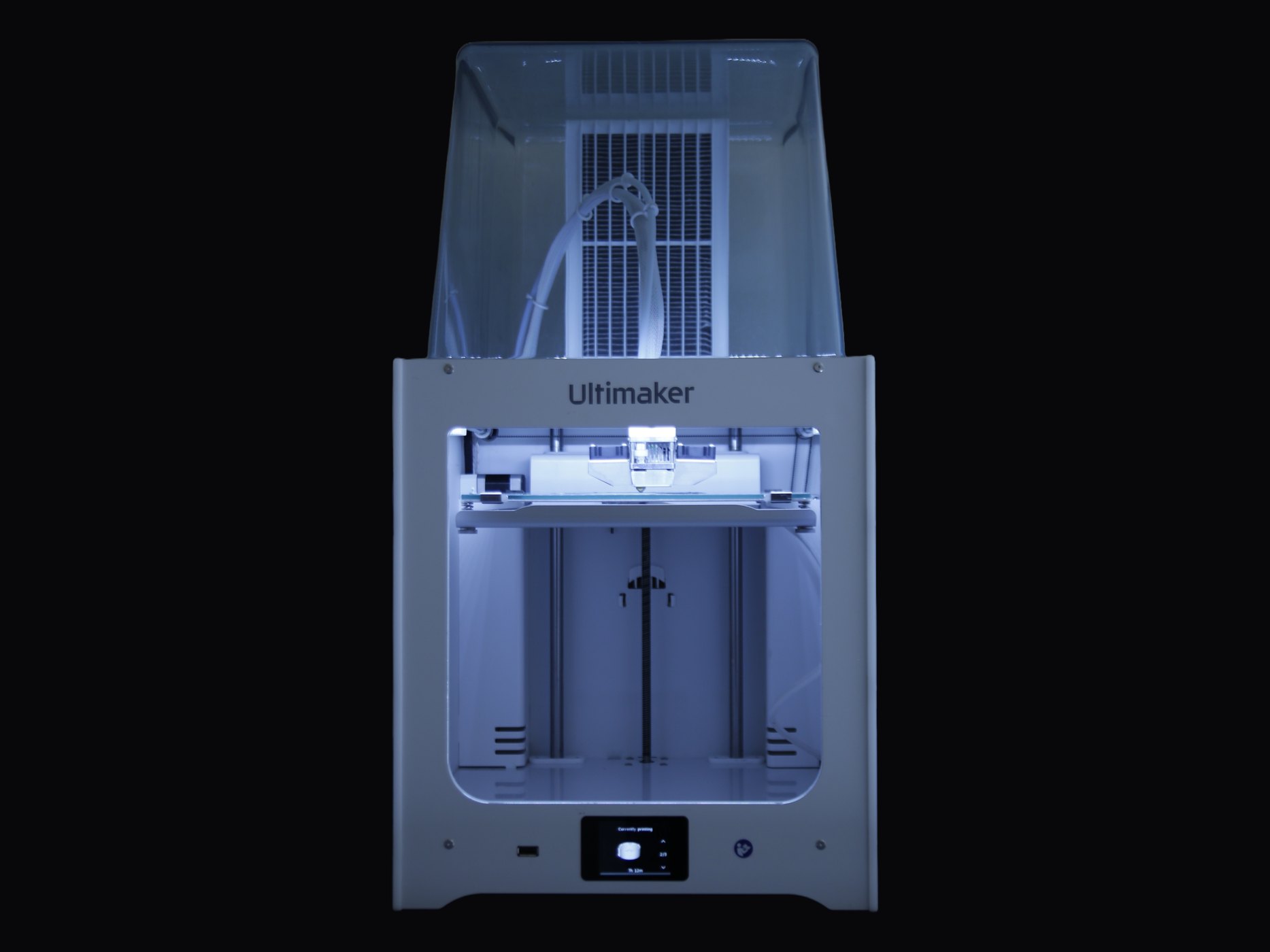 UltiMaker 2+ Connect printing, front view